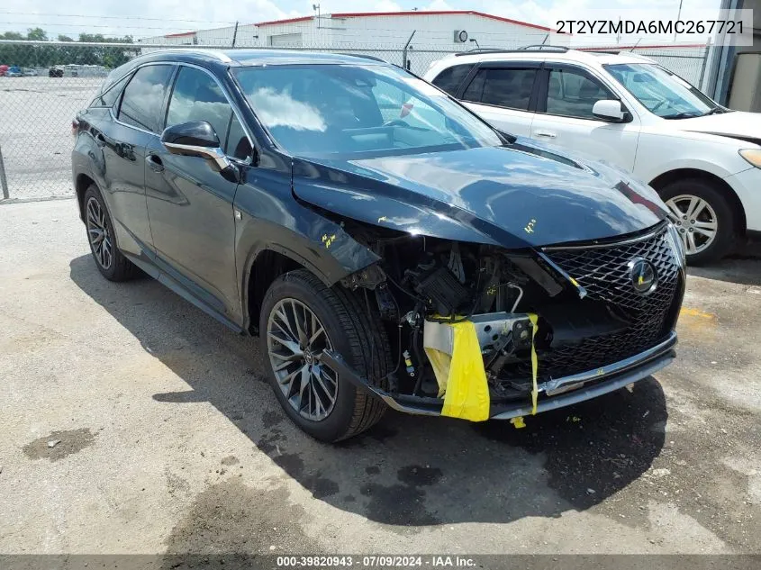 2T2YZMDA6MC267721 2021 Lexus Rx 350 F Sport Handling