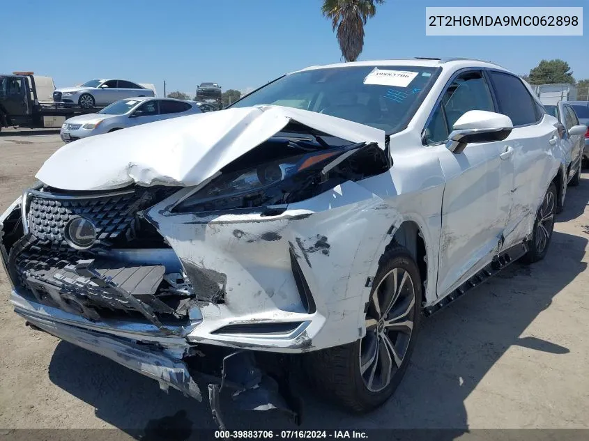 2T2HGMDA9MC062898 2021 Lexus Rx 450H