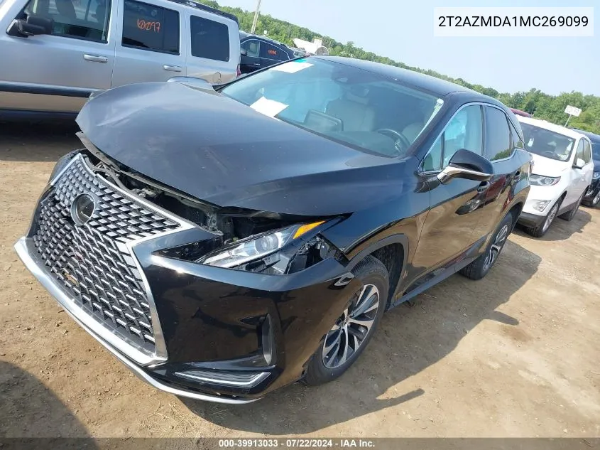 2021 Lexus Rx 350 VIN: 2T2AZMDA1MC269099 Lot: 39913033