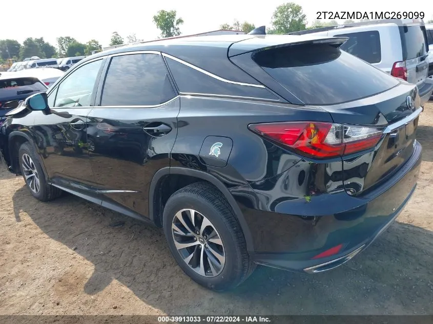 2021 Lexus Rx 350 VIN: 2T2AZMDA1MC269099 Lot: 39913033