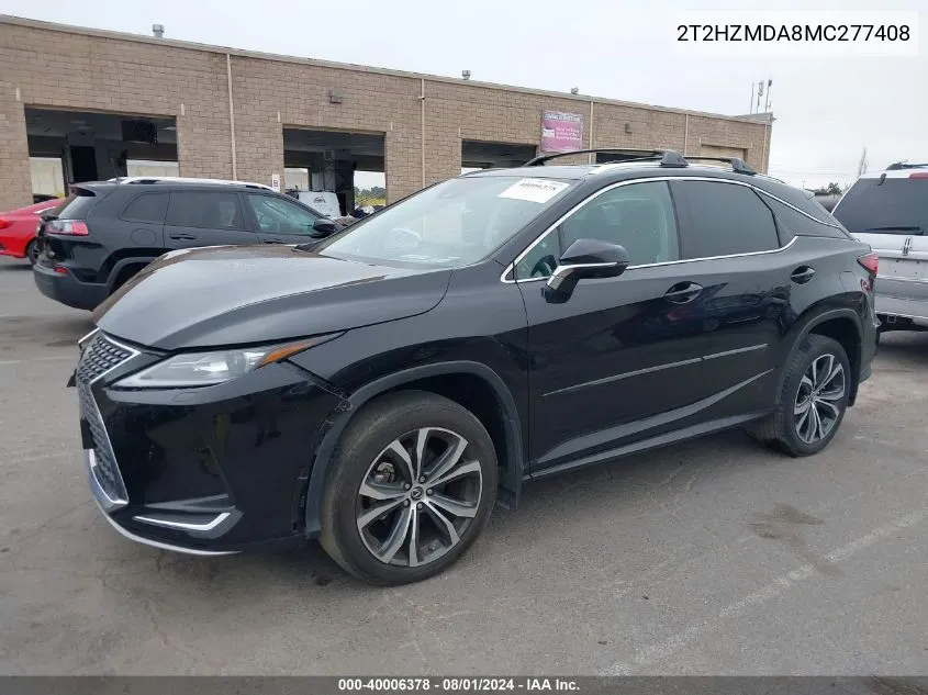 2T2HZMDA8MC277408 2021 Lexus Rx 350