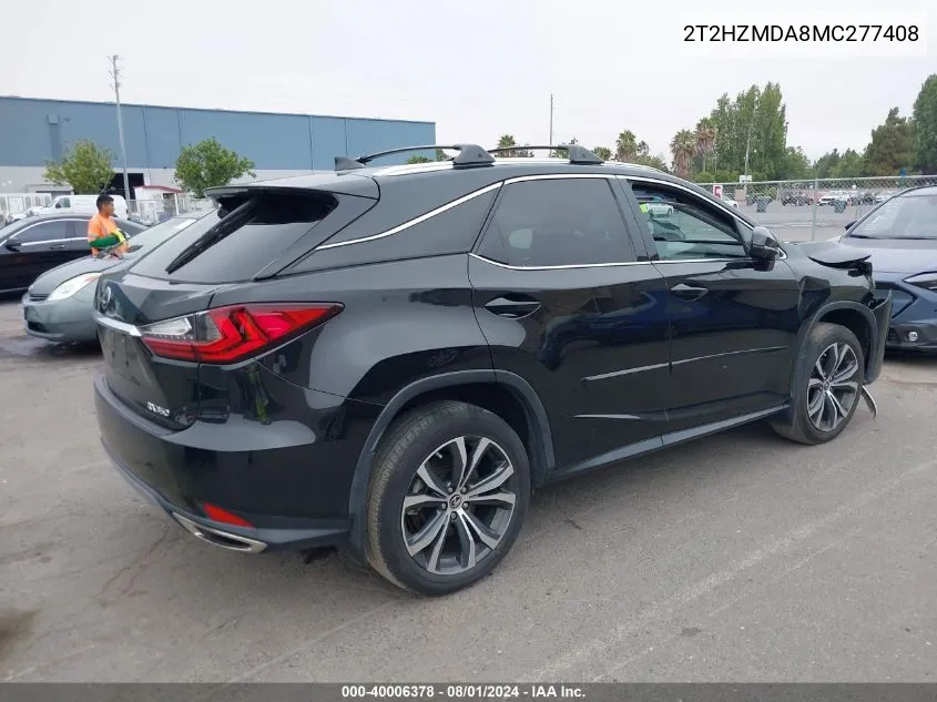 2T2HZMDA8MC277408 2021 Lexus Rx 350