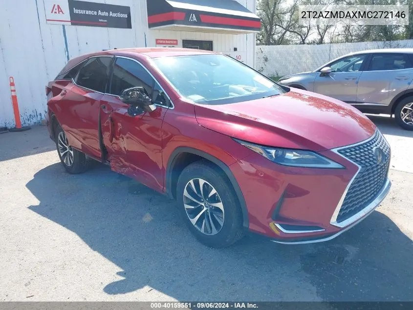 2021 Lexus Rx 350 VIN: 2T2AZMDAXMC272146 Lot: 40159551