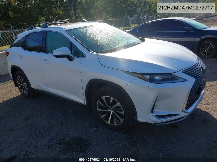 2021 Lexus Rx 350 VIN: 2T2HZMDA7MC272717 Lot: 40276021