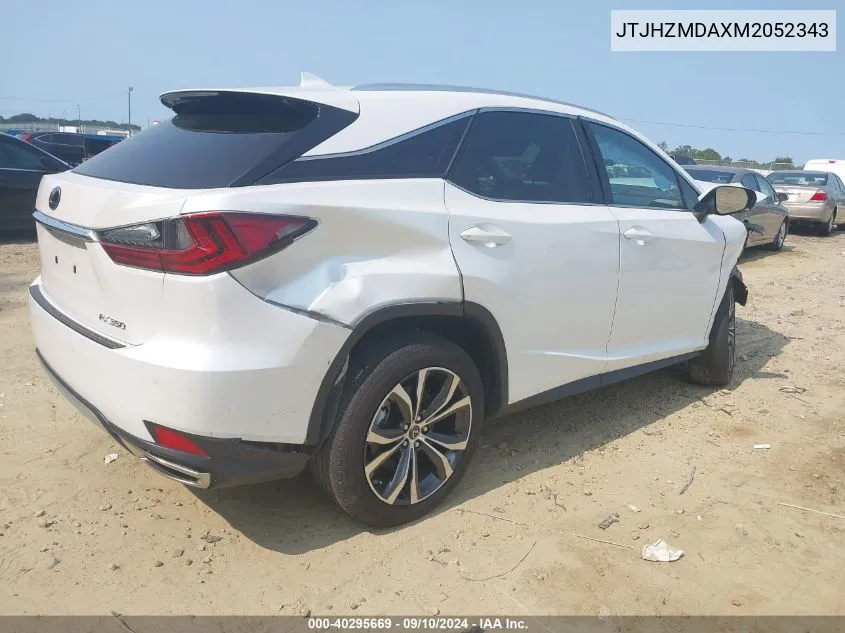 JTJHZMDAXM2052343 2021 Lexus Rx 350