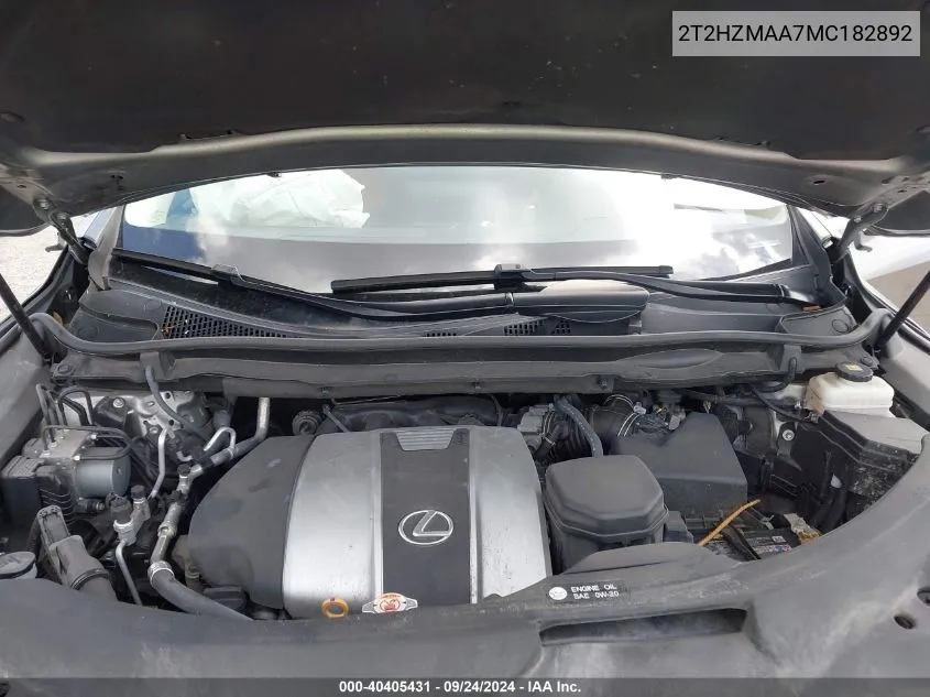 2T2HZMAA7MC182892 2021 Lexus Rx 350