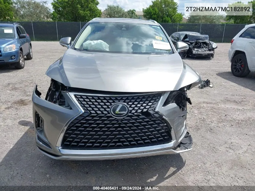 2T2HZMAA7MC182892 2021 Lexus Rx 350