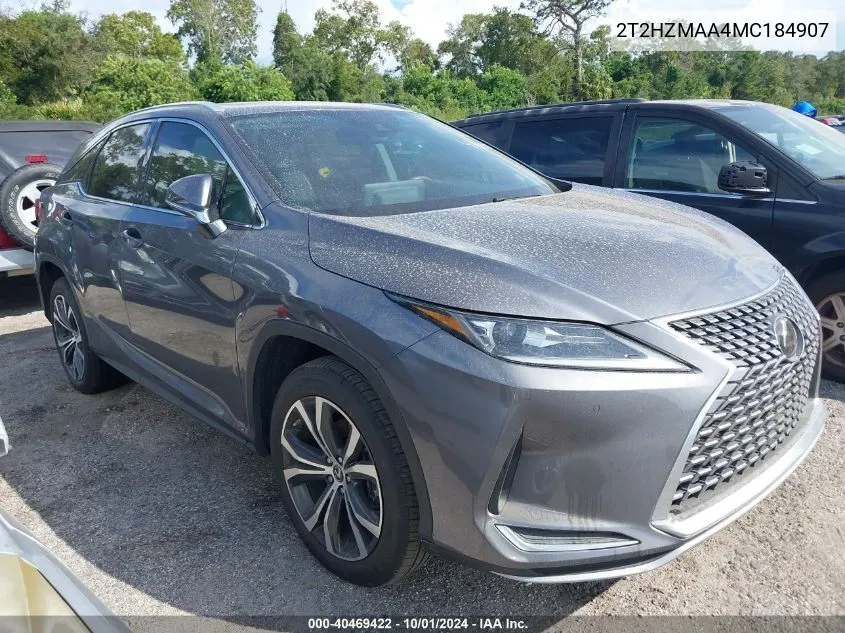 2021 Lexus Rx 350 VIN: 2T2HZMAA4MC184907 Lot: 40469422