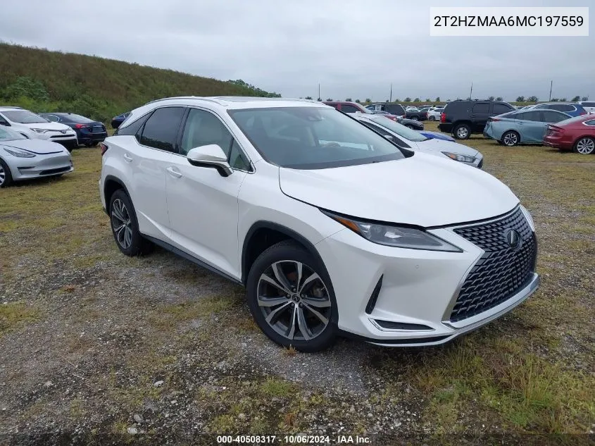 2021 Lexus Rx 350 VIN: 2T2HZMAA6MC197559 Lot: 40508317