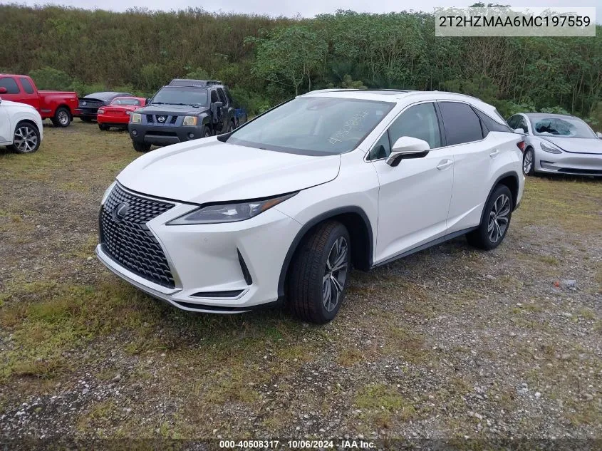 2021 Lexus Rx 350 VIN: 2T2HZMAA6MC197559 Lot: 40508317