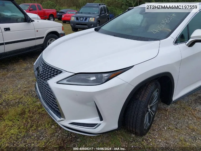 2021 Lexus Rx 350 VIN: 2T2HZMAA6MC197559 Lot: 40508317