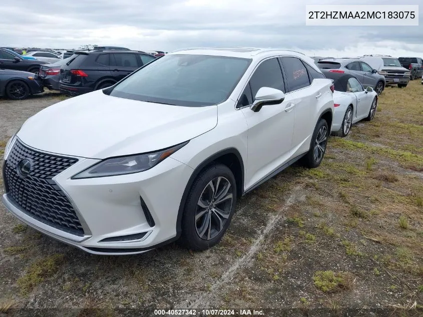 2021 Lexus Rx 350 VIN: 2T2HZMAA2MC183075 Lot: 40527342