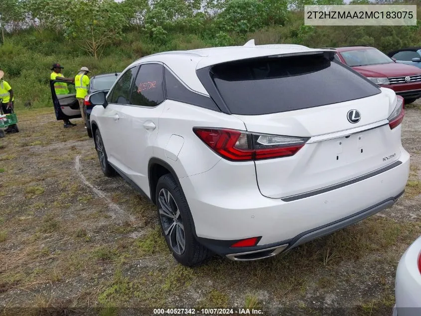 2021 Lexus Rx 350 VIN: 2T2HZMAA2MC183075 Lot: 40527342