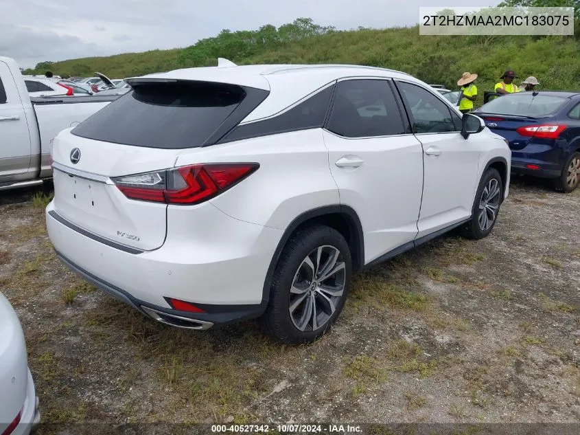 2021 Lexus Rx 350 VIN: 2T2HZMAA2MC183075 Lot: 40527342