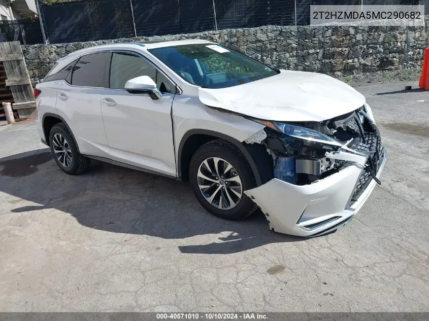 2021 Lexus Rx 350 VIN: 2T2HZMDA5MC290682 Lot: 40571010