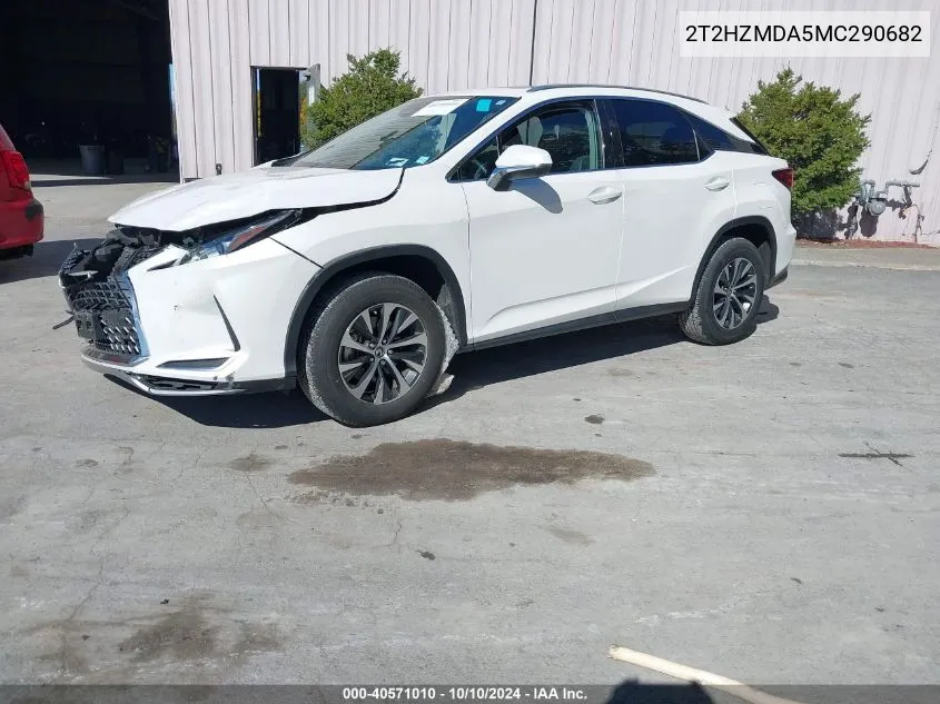 2021 Lexus Rx 350 VIN: 2T2HZMDA5MC290682 Lot: 40571010