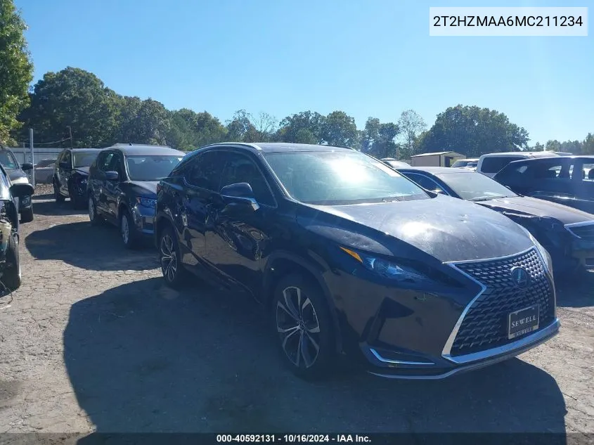 2021 Lexus Rx 350 VIN: 2T2HZMAA6MC211234 Lot: 40592131