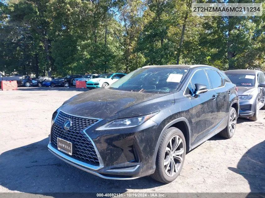 2021 Lexus Rx 350 VIN: 2T2HZMAA6MC211234 Lot: 40592131