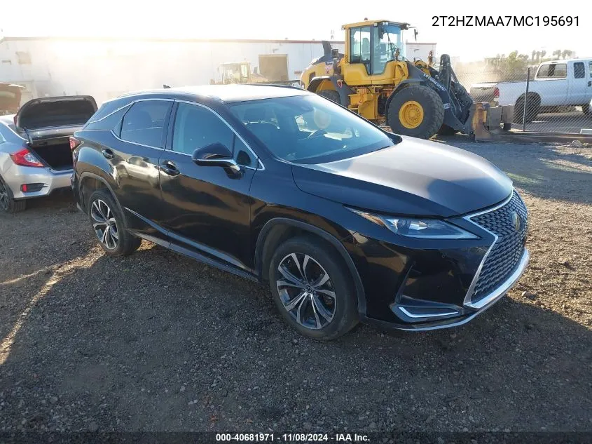 2021 Lexus Rx 350 350 VIN: 2T2HZMAA7MC195691 Lot: 40681971