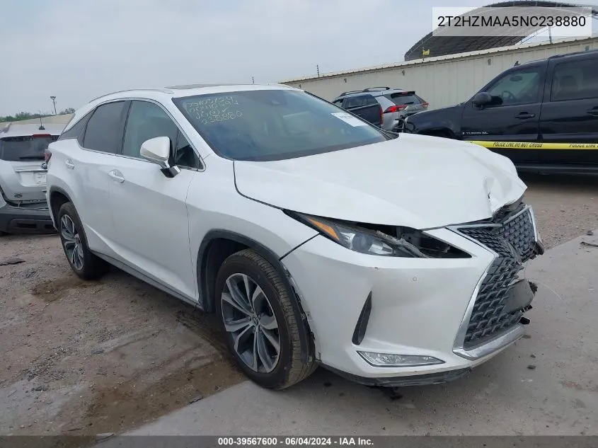 2022 Lexus Rx 350 VIN: 2T2HZMAA5NC238880 Lot: 39567600