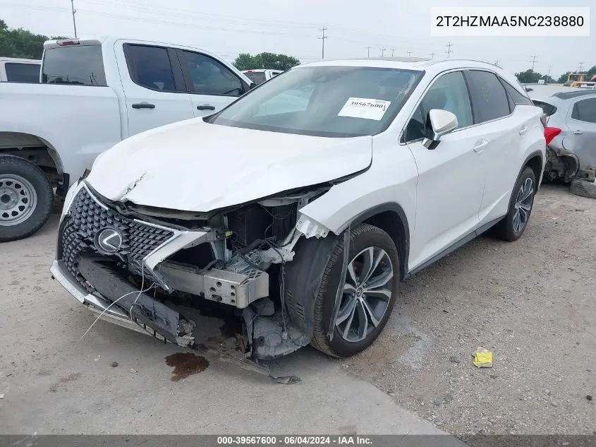 2T2HZMAA5NC238880 2022 Lexus Rx 350