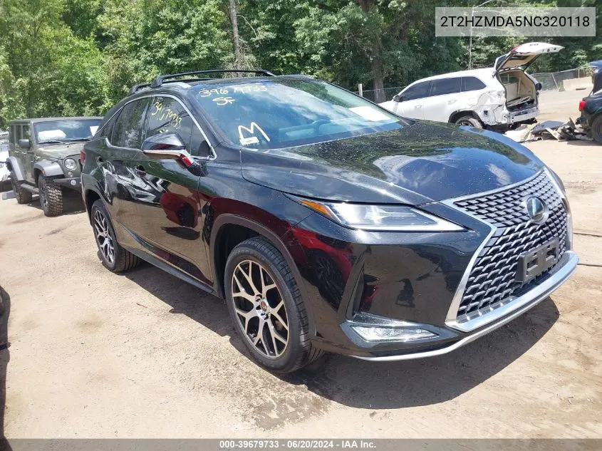 2T2HZMDA5NC320118 2022 Lexus Rx 350