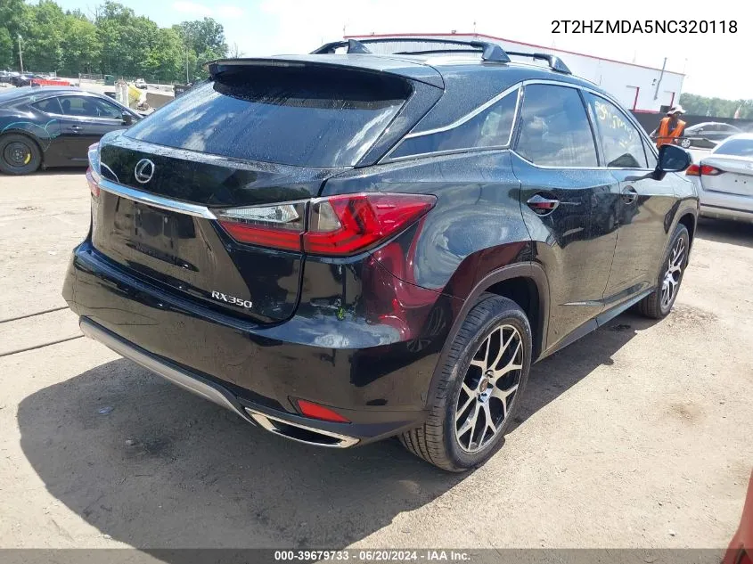 2T2HZMDA5NC320118 2022 Lexus Rx 350