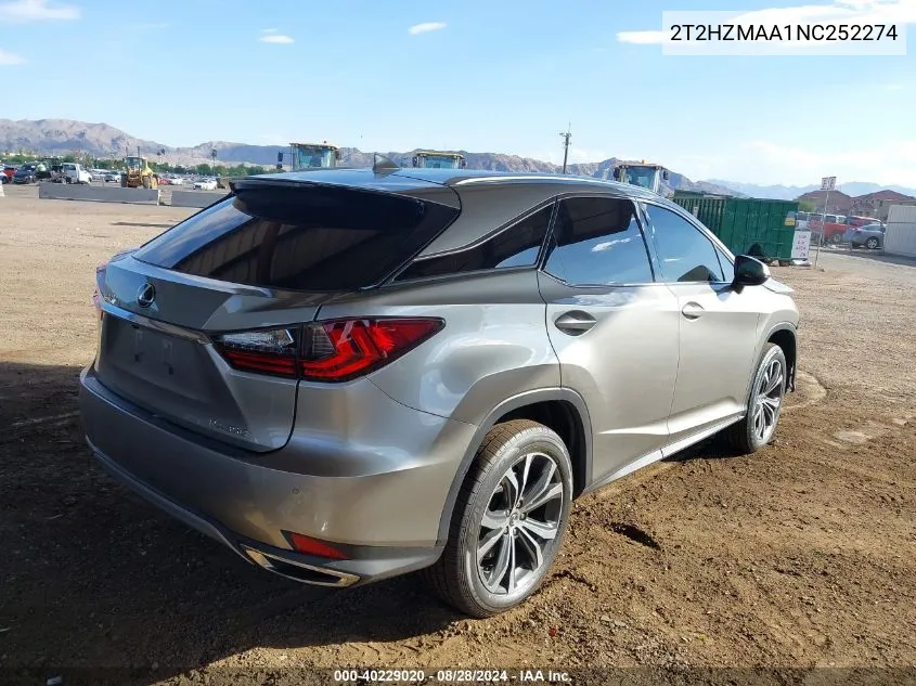 2T2HZMAA1NC252274 2022 Lexus Rx 350