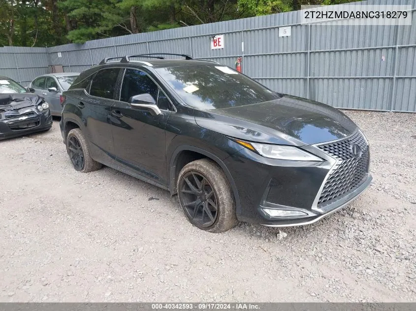 2T2HZMDA8NC318279 2022 Lexus Rx 350