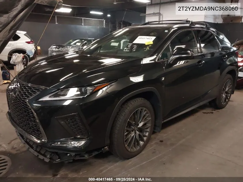 2T2YZMDA9NC368060 2022 Lexus Rx 350 F Sport Handling