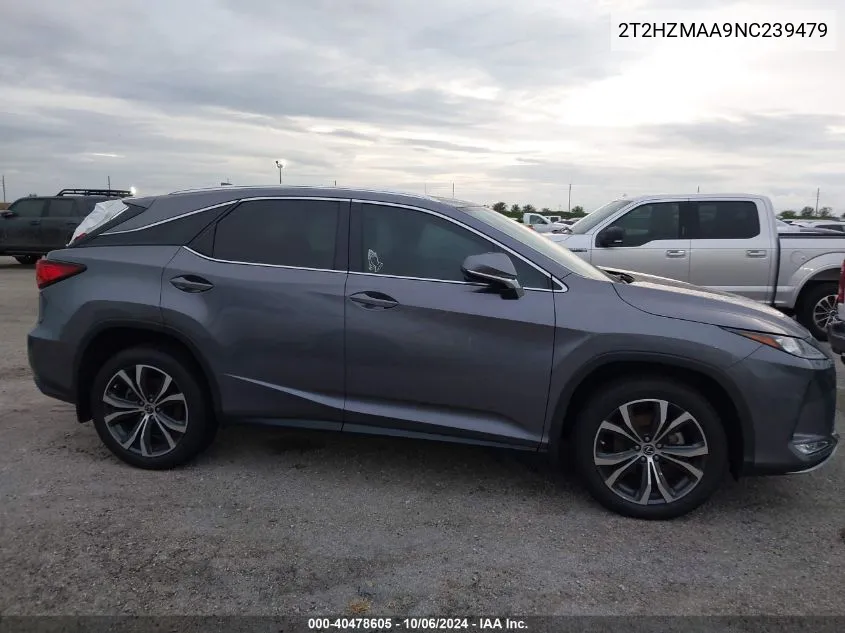 2022 Lexus Rx 350 VIN: 2T2HZMAA9NC239479 Lot: 40478605