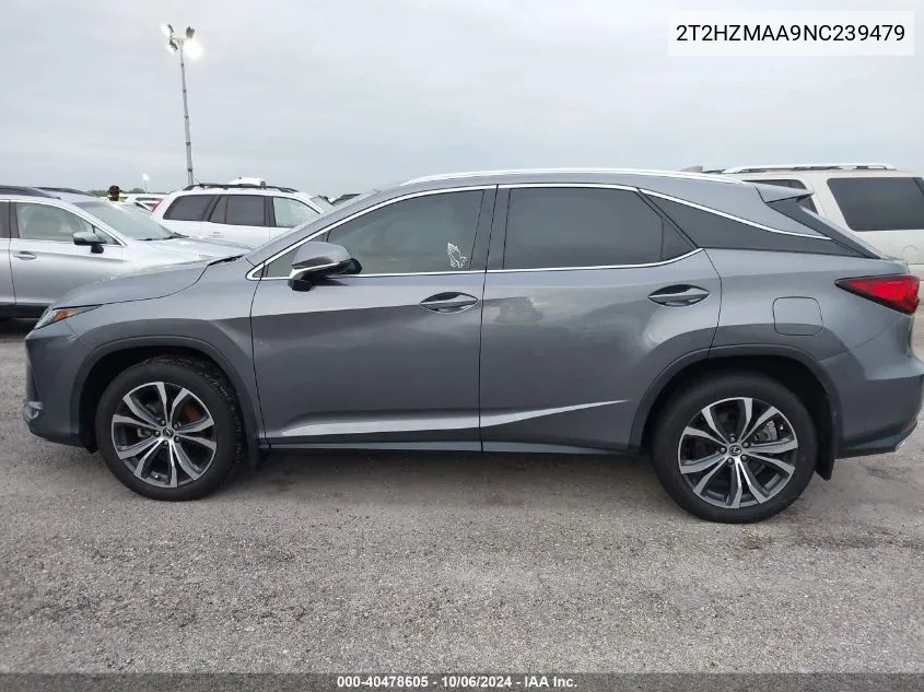 2022 Lexus Rx 350 VIN: 2T2HZMAA9NC239479 Lot: 40478605