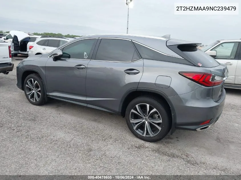 2022 Lexus Rx 350 VIN: 2T2HZMAA9NC239479 Lot: 40478605