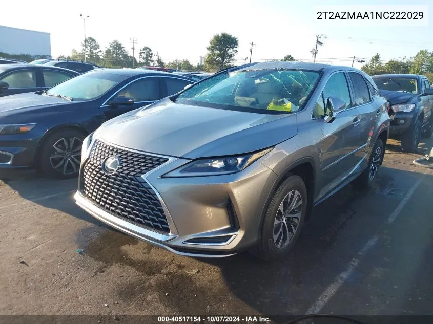 2022 Lexus Rx 350 VIN: 2T2AZMAA1NC222029 Lot: 40517154