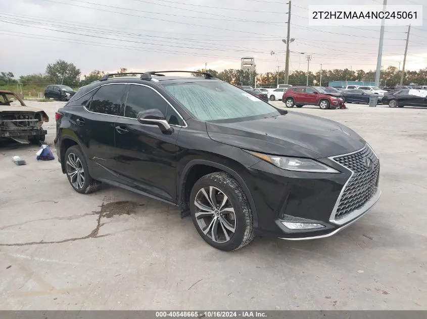 2022 Lexus Rx 350 VIN: 2T2HZMAA4NC245061 Lot: 40548665