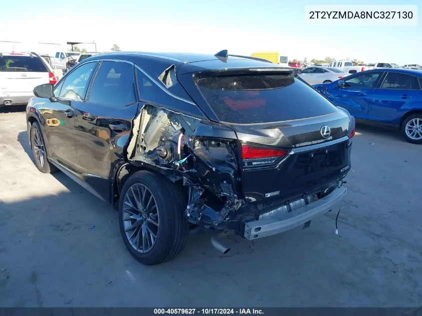 2022 Lexus Rx Rx 350 F Sport Handling VIN: 2T2YZMDA8NC327130 Lot: 40579627