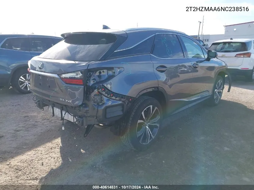 2022 Lexus Rx 350 350 VIN: 2T2HZMAA6NC238516 Lot: 40614831