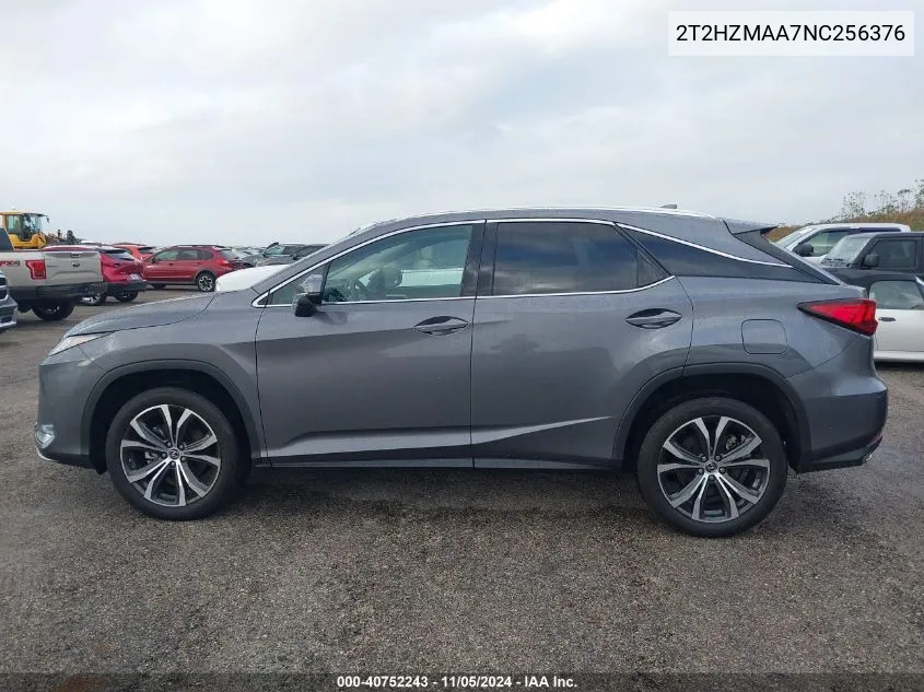 2022 Lexus Rx 350 VIN: 2T2HZMAA7NC256376 Lot: 40752243