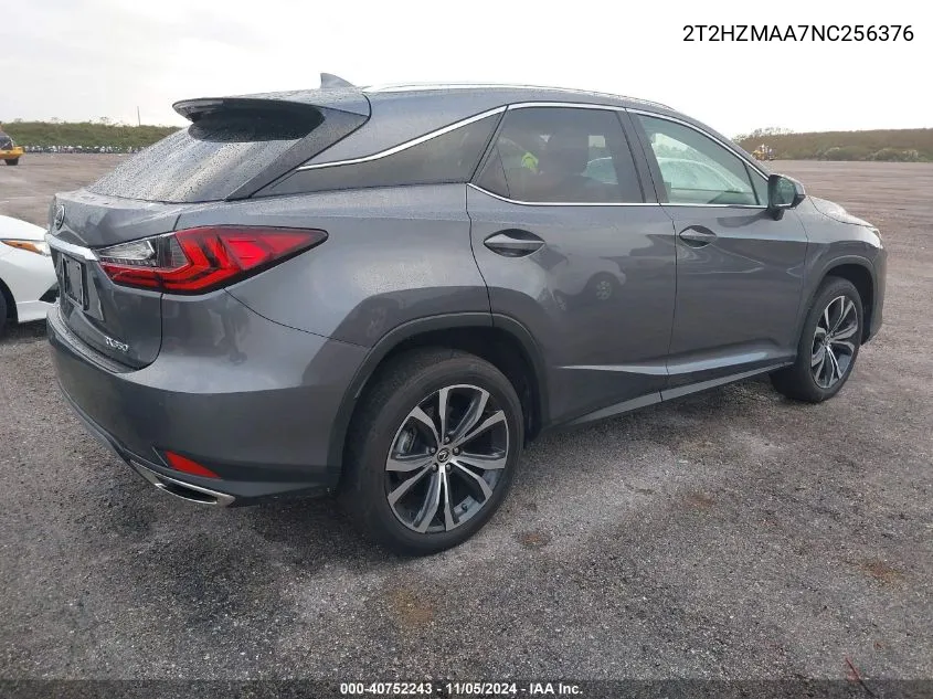 2022 Lexus Rx 350 VIN: 2T2HZMAA7NC256376 Lot: 40752243