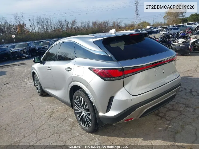 2023 Lexus Rx 350H VIN: 2T2BBMCA0PC019626 Lot: 12136497