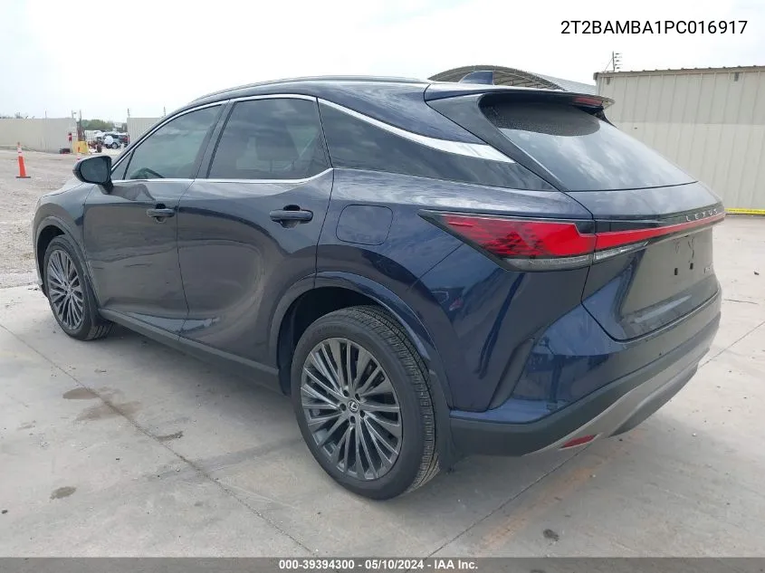 2023 Lexus Rx 350 Luxury VIN: 2T2BAMBA1PC016917 Lot: 39394300