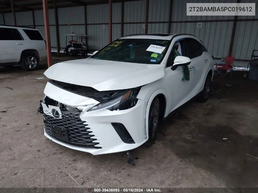 2023 Lexus Rx 350 Premium VIN: 2T2BAMBA5PC019612 Lot: 39436093