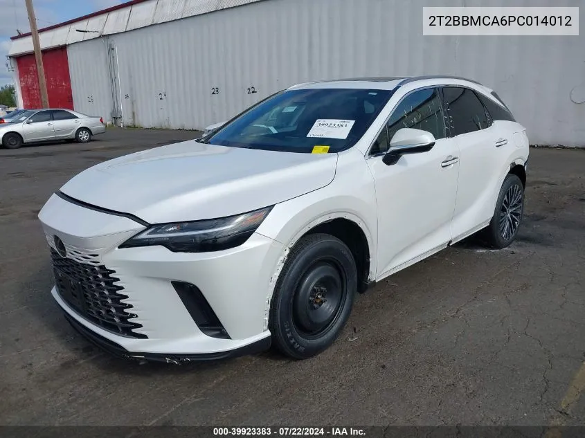 2023 Lexus Rx 350H Premium Plus VIN: 2T2BBMCA6PC014012 Lot: 39923383