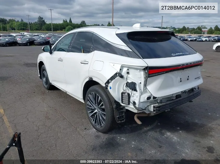 2023 Lexus Rx 350H Premium Plus VIN: 2T2BBMCA6PC014012 Lot: 39923383