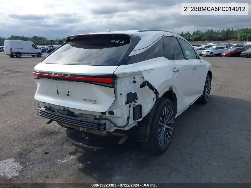 2T2BBMCA6PC014012 2023 Lexus Rx 350H Premium Plus