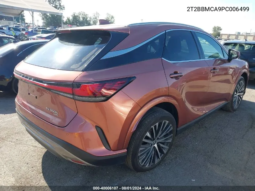 2023 Lexus Rx 350H Premium Plus VIN: 2T2BBMCA9PC006499 Lot: 40006107