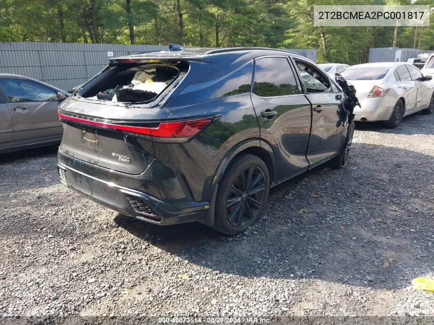 2023 Lexus Rx 500H F Sport Performance VIN: 2T2BCMEA2PC001817 Lot: 40073514