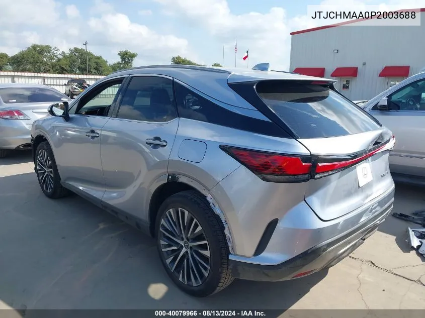 2023 Lexus Rx 350 Premium Plus VIN: JTJCHMAA0P2003688 Lot: 40079966