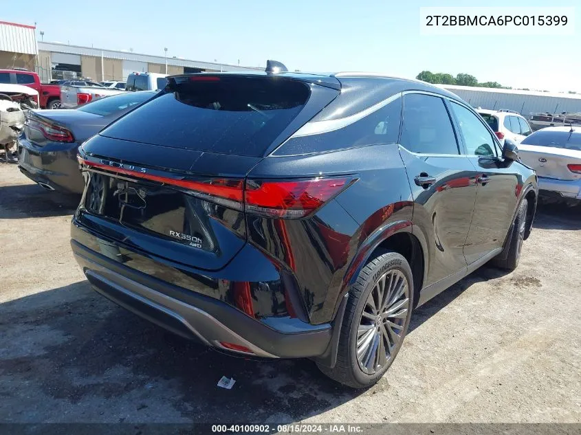 2023 Lexus Rx 350H Luxury VIN: 2T2BBMCA6PC015399 Lot: 40100902