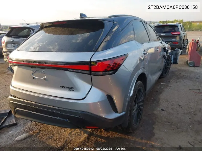 2023 Lexus Rx 350 Luxury VIN: 2T2BAMCA0PC030158 Lot: 40150012